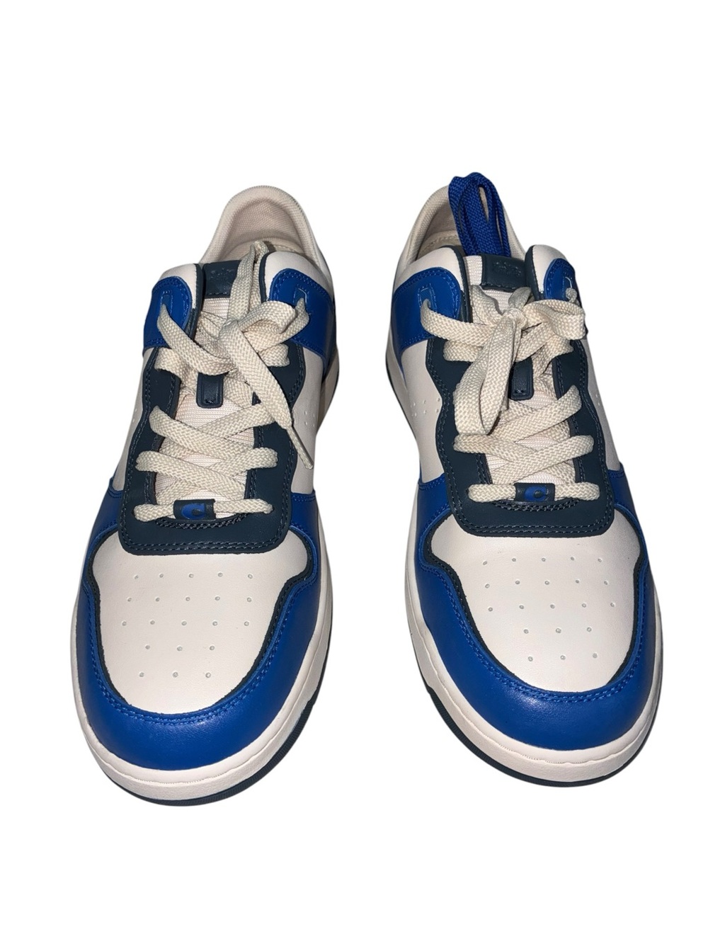 Coach Men’s Blue Fin Leather Sneakers